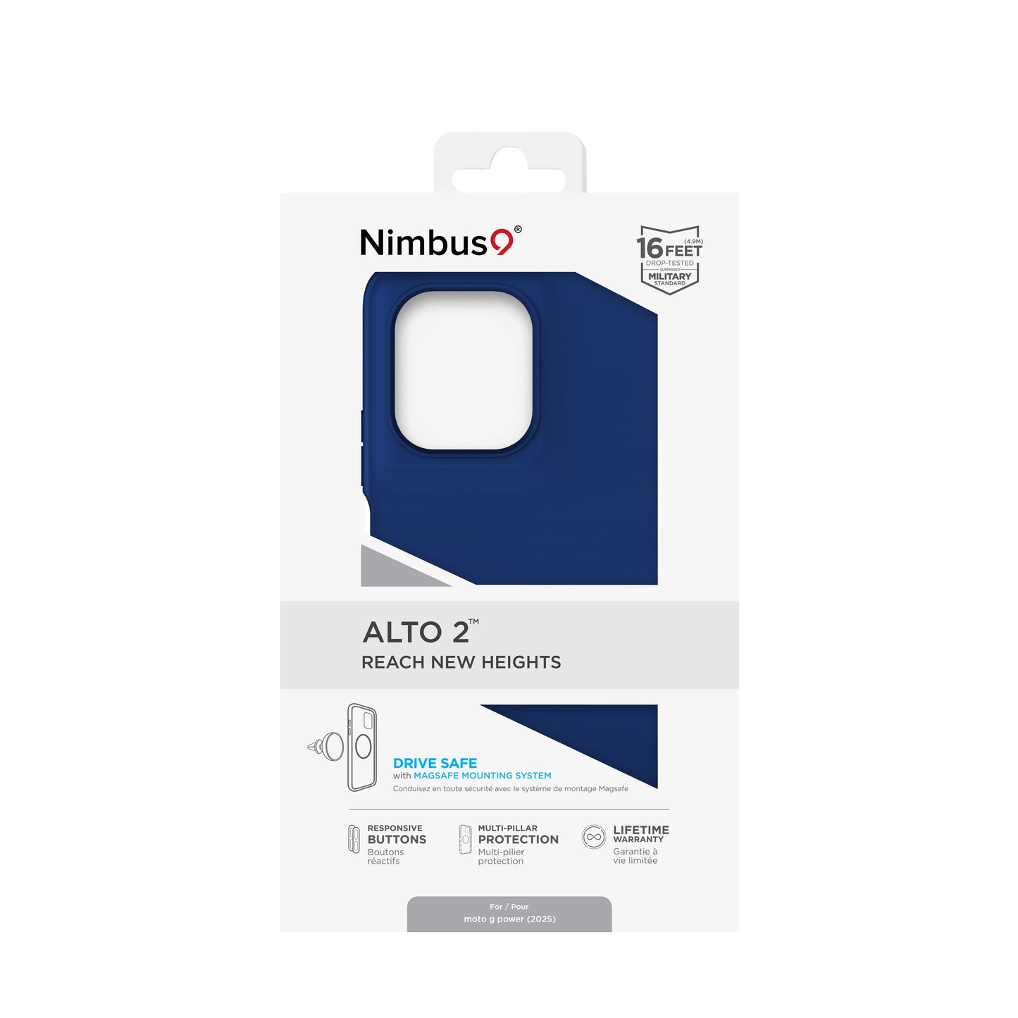 Funda Nimbus9 Alto 2 para Moto G Power (2025) - Azul