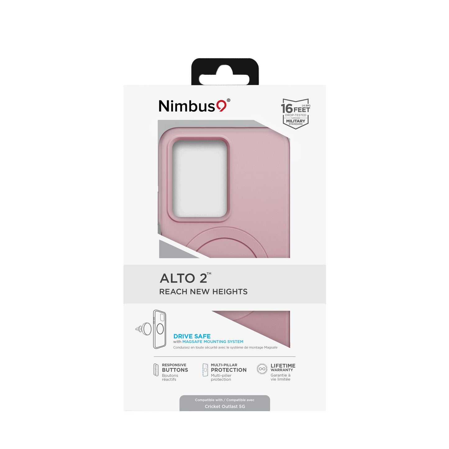 Étui Nimbus9 Alto 2 Cricket Outlast 5G – Rose