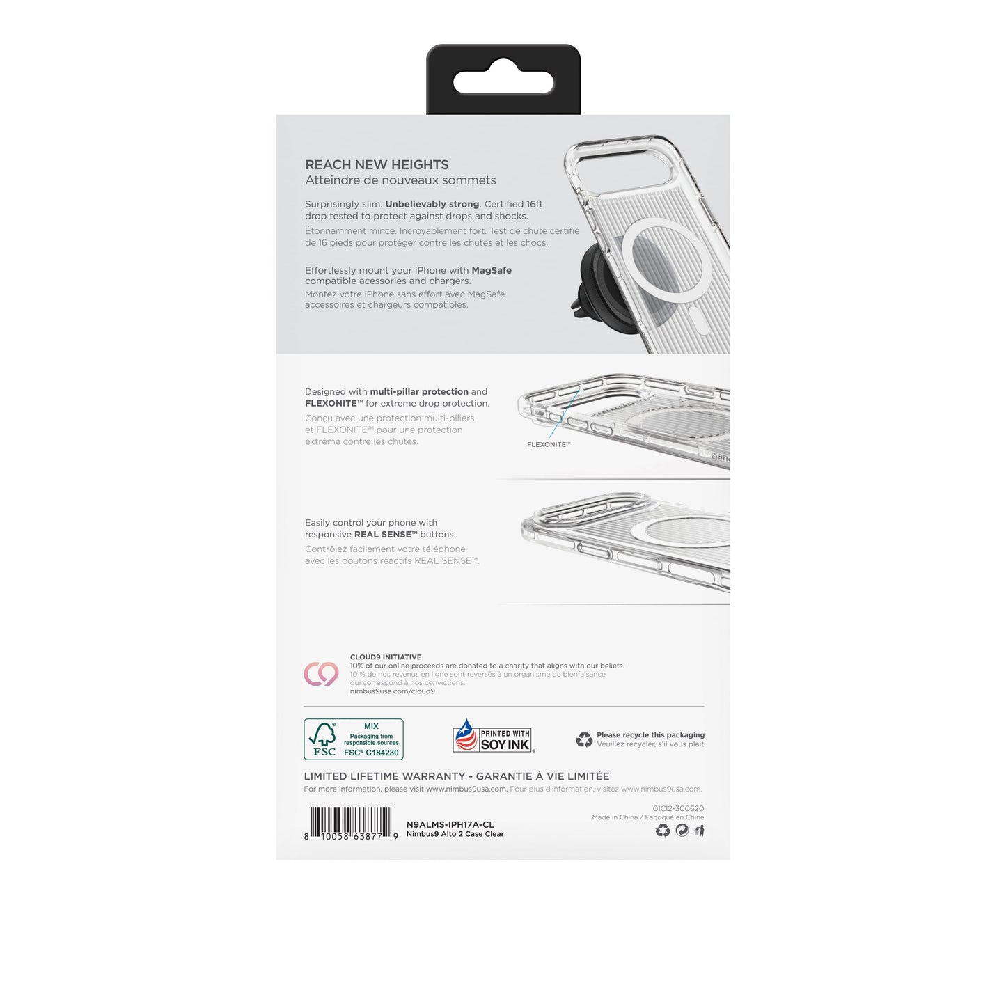 Nimbus9 Alto 2 iPhone Air MagSafe Case - Clear