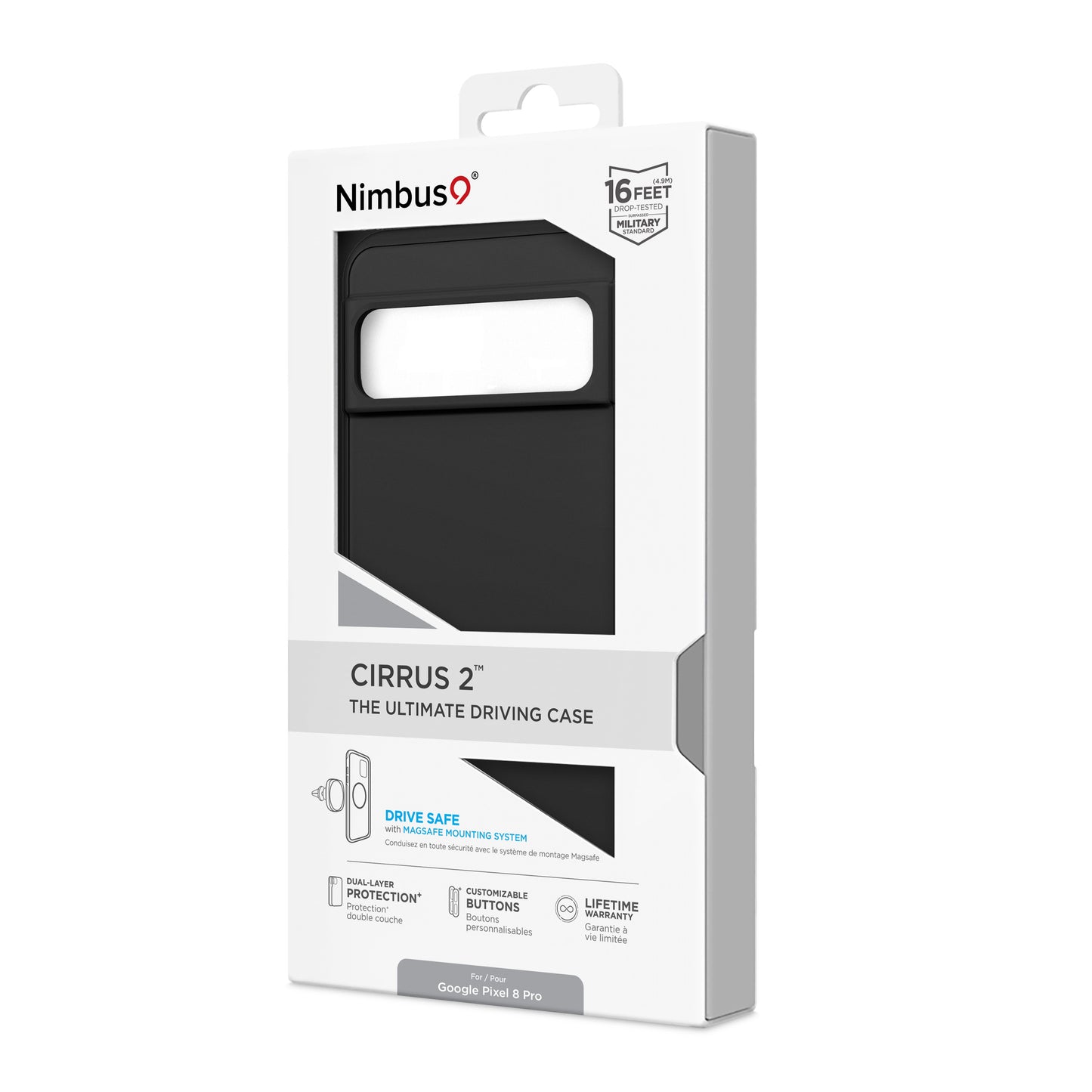 Funda MagSafe Nimbus9 Cirrus 2 para Google Pixel 8 Pro - Negra
