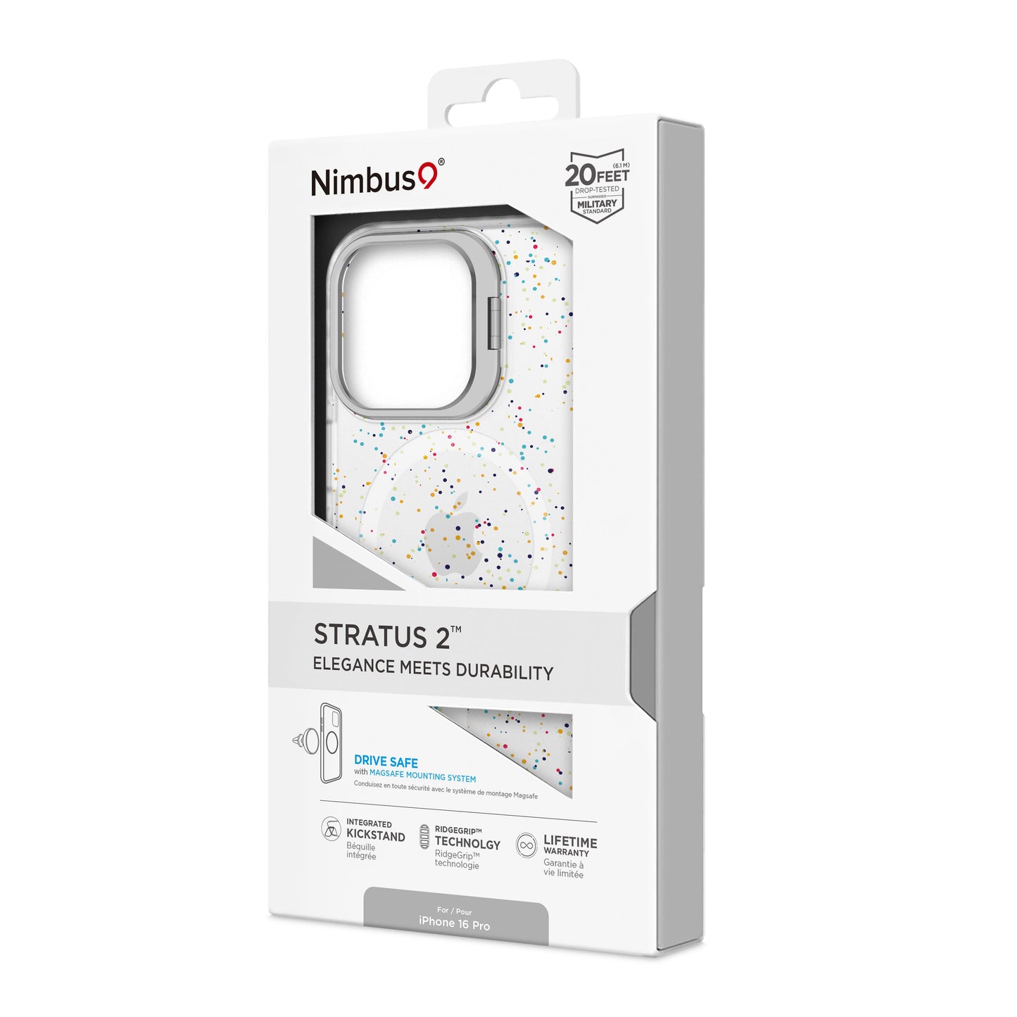 Nimbus9 Stratus 2 iPhone 16 Pro MagSafe Case - Frost