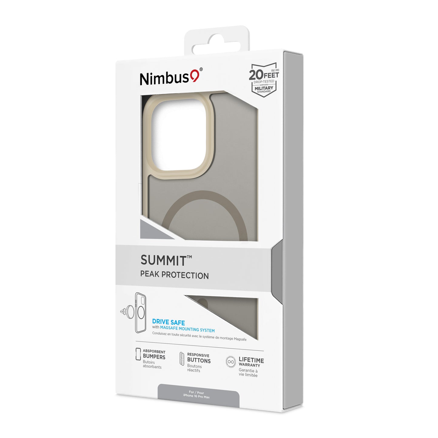 Nimbus9 Summit iPhone 16 Pro Max MagSafe Case - Frost Taupe