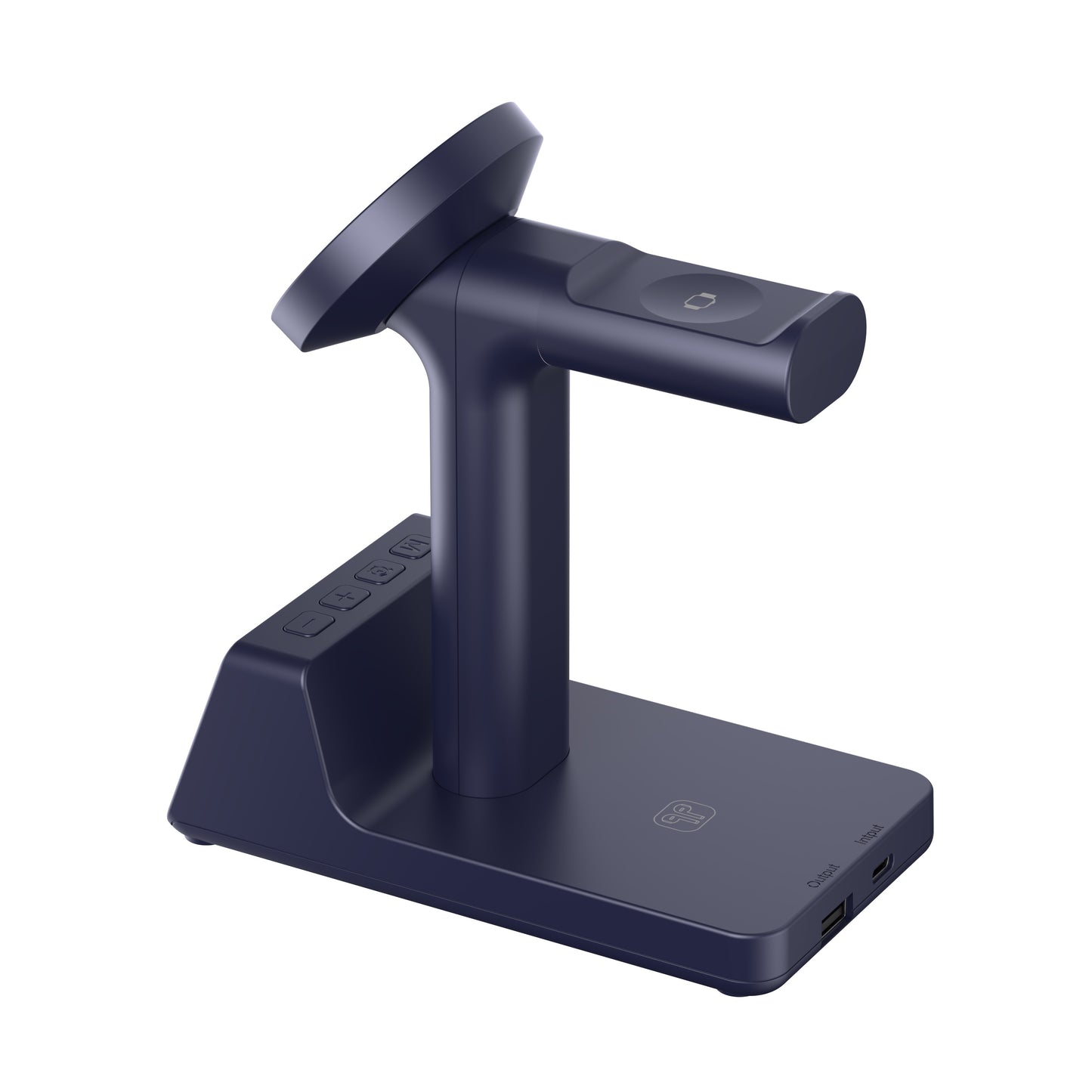 Nimbus9 Qi2 Wireless Charging Alarm Clock Stand MagSafe & Watch Compatible - Blue