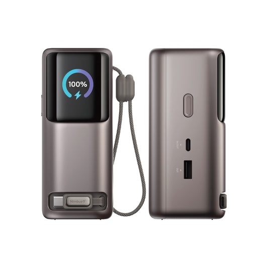 Nimbus9 65W GaN Power Bank with Retractable USB-C Cable