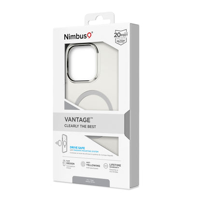 Coque MagSafe Nimbus9 Vantage pour iPhone 16 Pro – Transparente