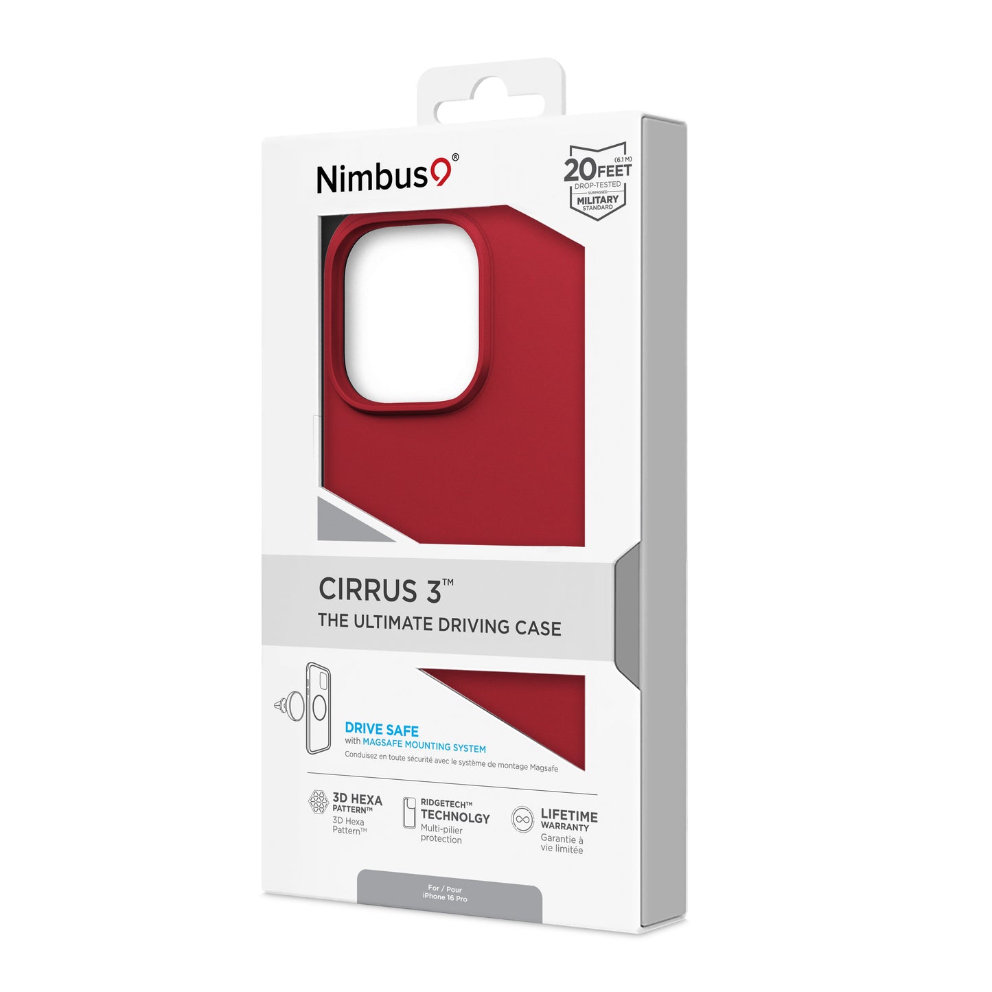 Nimbus9 Cirrus 3 iPhone 16 Pro MagSafe Case - Crimson