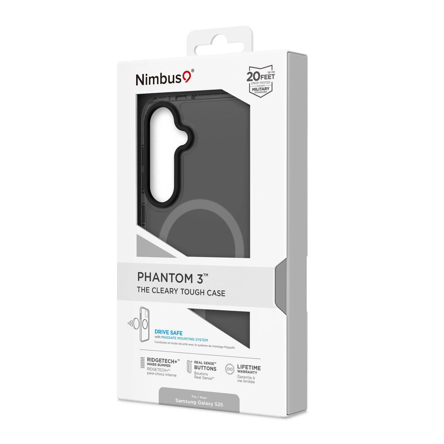 Nimbus9 Phantom 3 Galaxy S25 MagSafe Case - Smoke