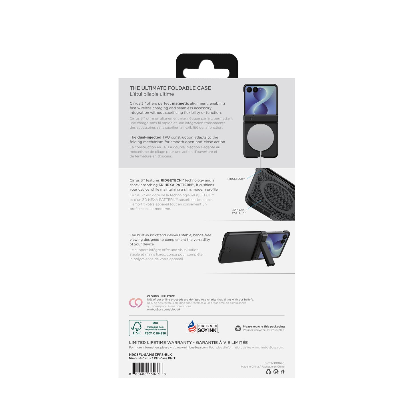 Nimbus9 Cirrus 3 Galaxy Z Flip8 MagSafe Case with Hinge Protection