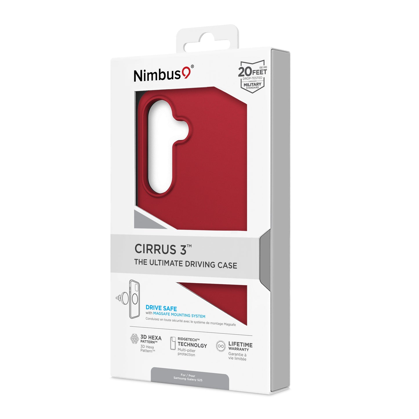 Nimbus9 Cirrus 3 Galaxy S25 MagSafe Case - Crimson