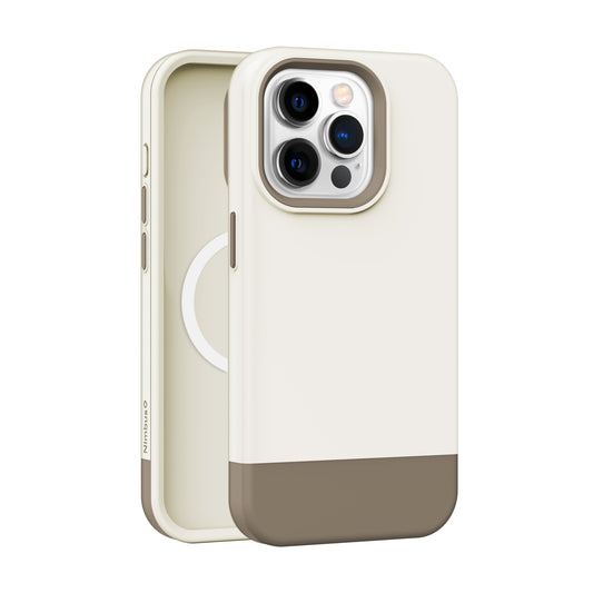 Funda MagSafe Nimbus9 Ghost 3 para iPhone 15 Pro - Gris topo neutro