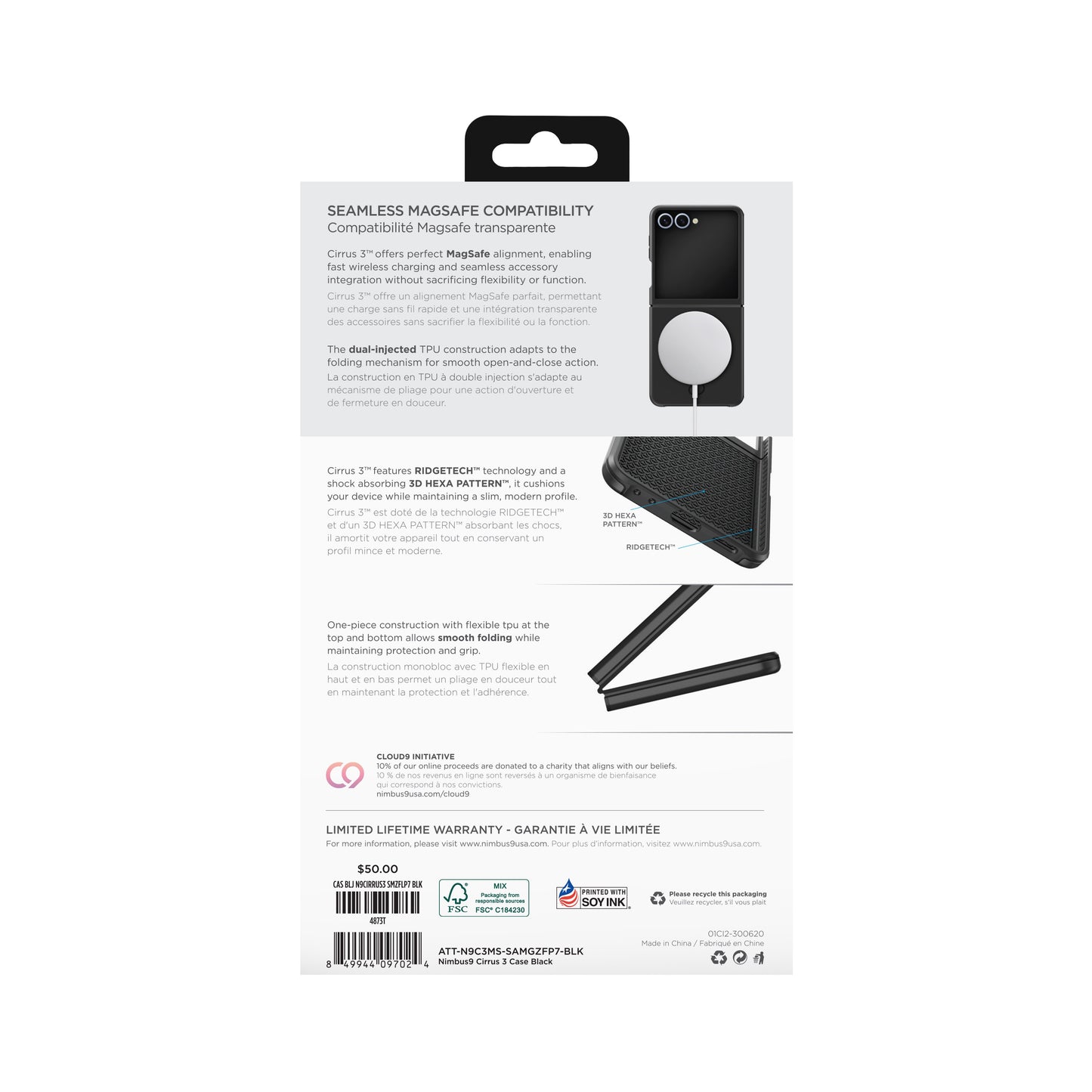 Nimbus9 Cirrus 3 MagSafe Case for Galaxy Z Flip 7 - Black