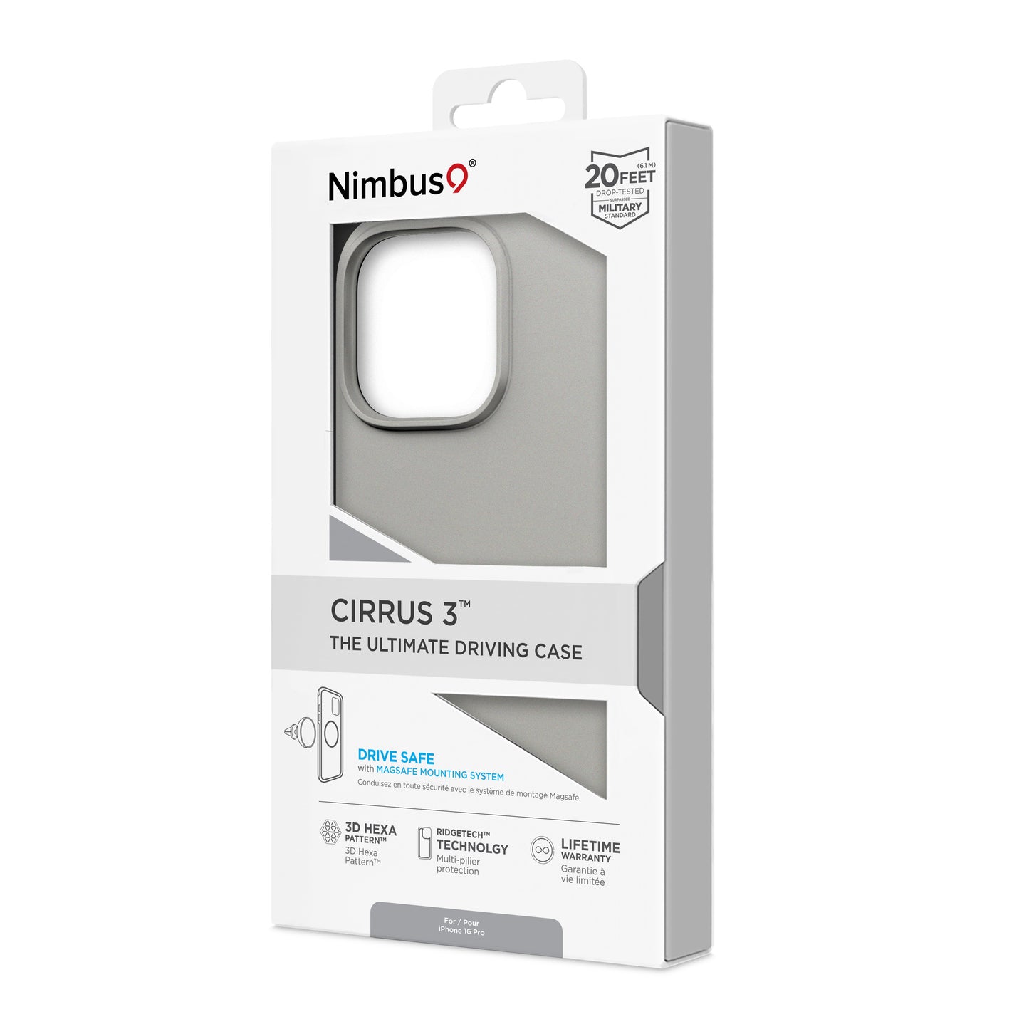 Nimbus9 Cirrus 3 iPhone 16 Pro MagSafe Case - Titanium