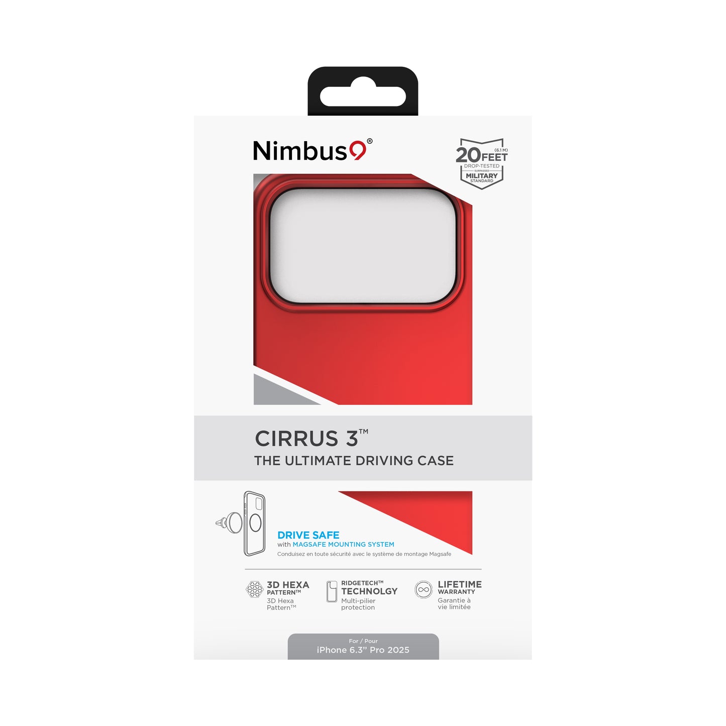 Nimbus9 Cirrus 3 iPhone 17 Pro MagSafe Case - Crimson