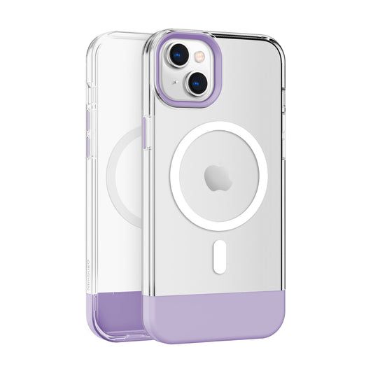 Coque MagSafe Nimbus9 Ghost 3 pour iPhone 15 Plus – Lilas transparent