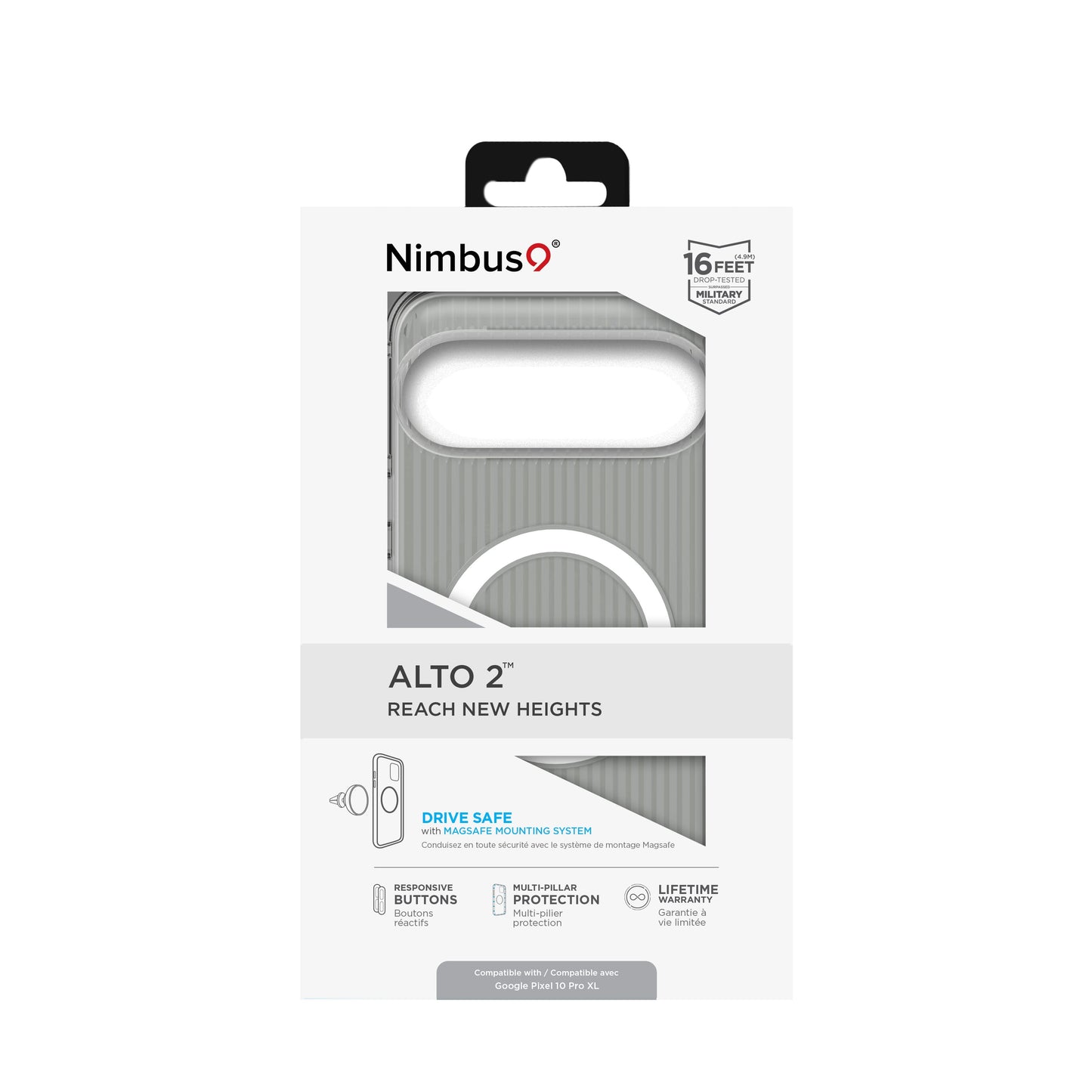 Nimbus9 Alto 2 MagSafe Case for Pixel 10 Pro XL - Clear