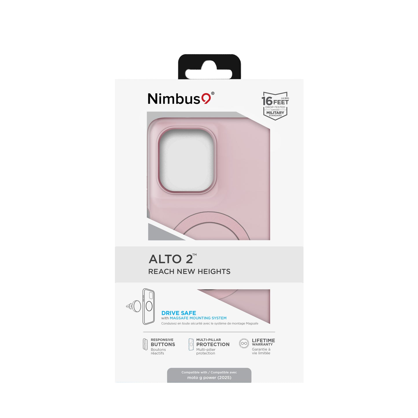 Funda Nimbus9 Alto 2 para Moto G Power (2025) - Rosa