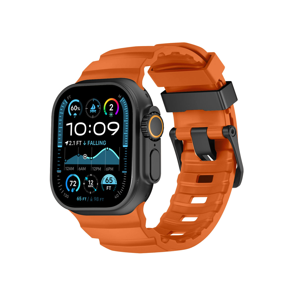 Nimbus9 RidgeFit Rugged Sport Band for Apple Watch 44/45/46/49mm - Red