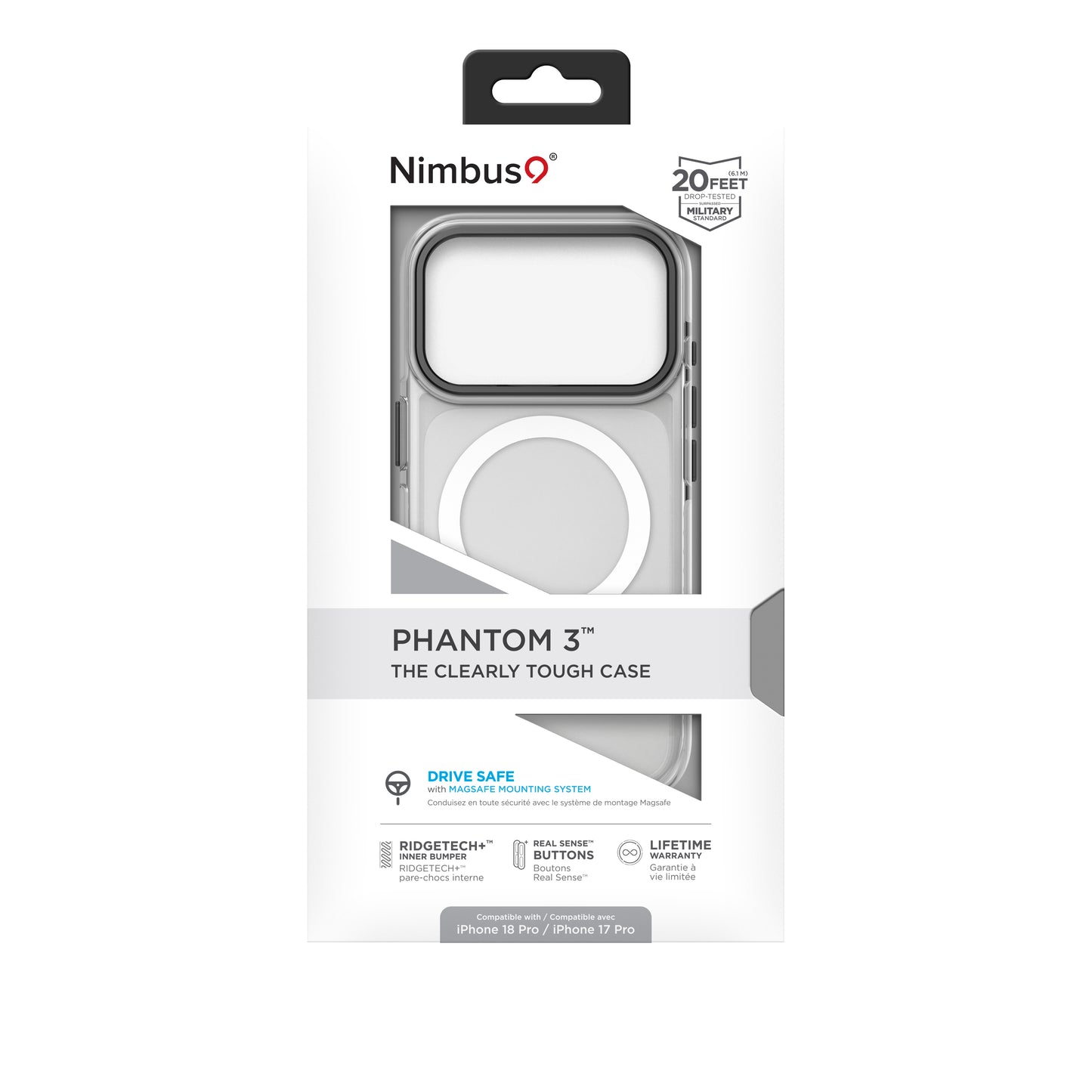 Nimbus9 Phantom 3 iPhone 18 Pro MagSafe Case