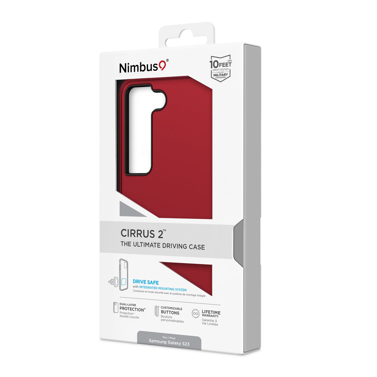 Funda Nimbus9 Cirrus 2 para Galaxy S23 - Carmesí