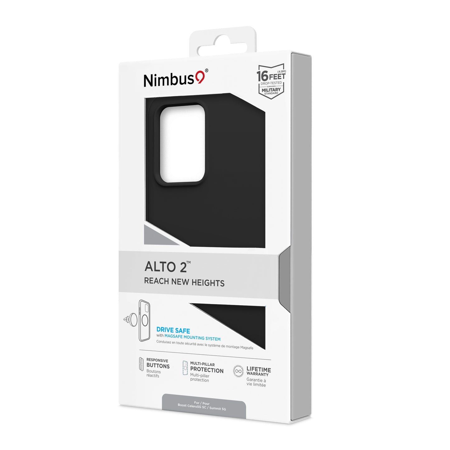 Étui pour Nimbus9 Alto 2 Boost Celero5G SC et Summit 5G - Noir