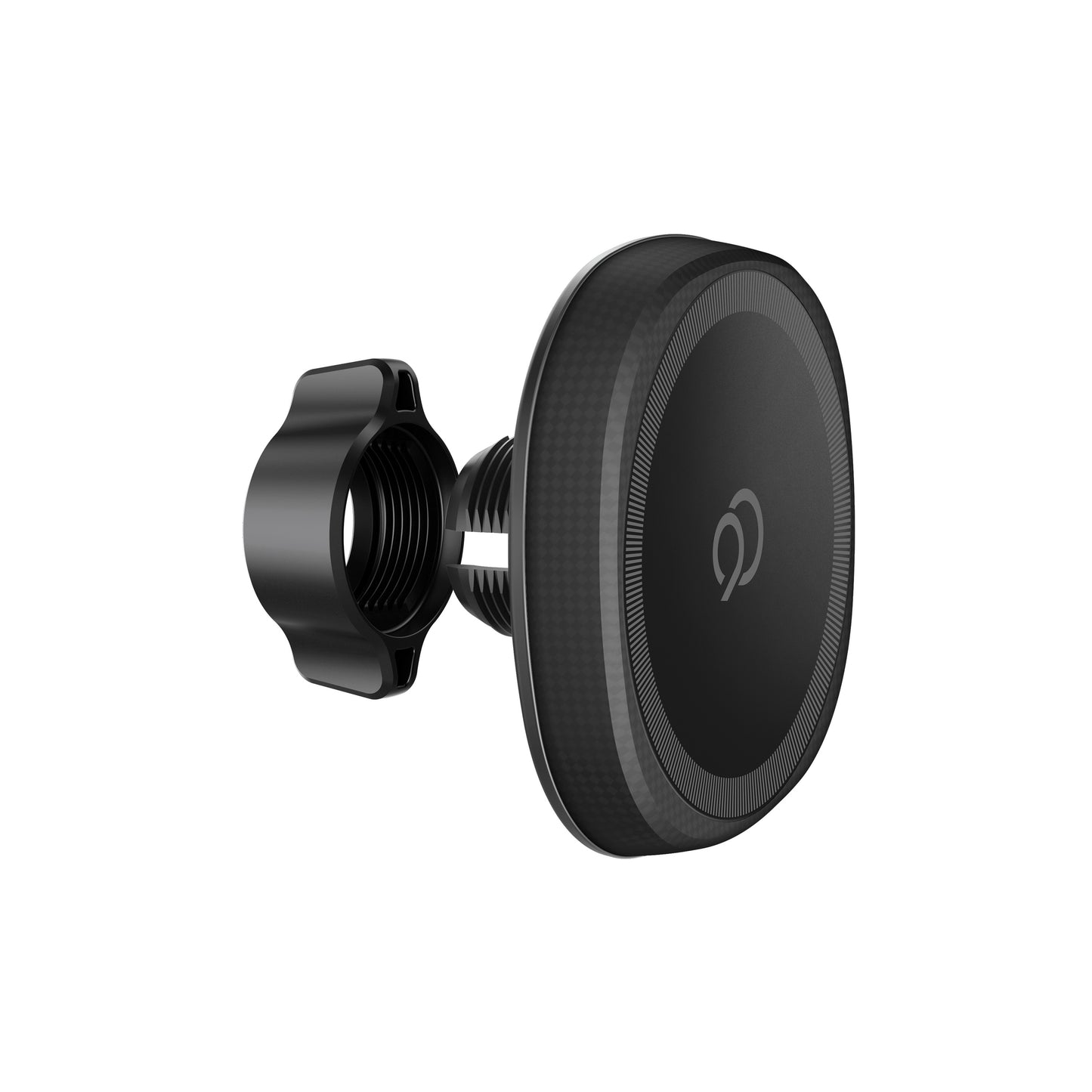 Kit de soporte magnético para teléfono con carga inalámbrica Nimbus9 para rejilla de ventilación o salpicadero - Negro