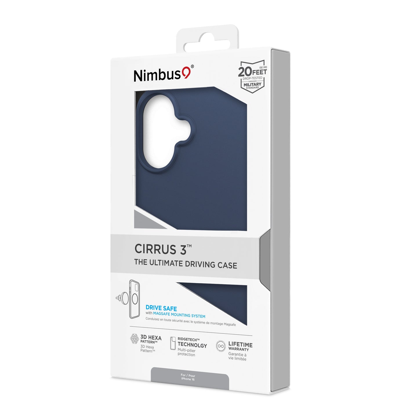 Nimbus9 Cirrus 3 iPhone 16 MagSafe Case - Space Blue