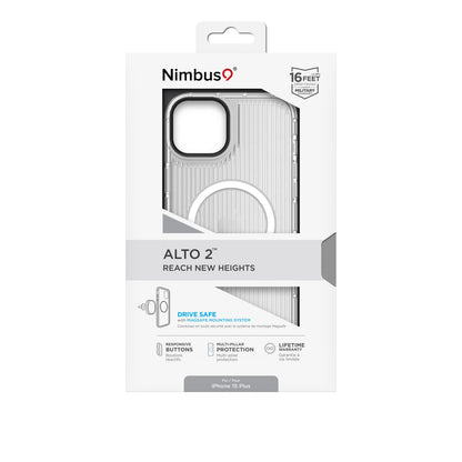 Coque MagSafe Nimbus9 Alto 2 pour iPhone 15 Plus – Transparente