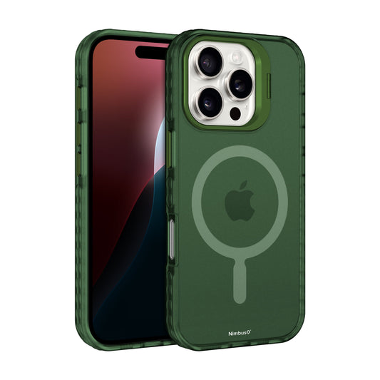 Coque MagSafe Nimbus9 Stratus 2 pour iPhone 16 Pro – Vert givré