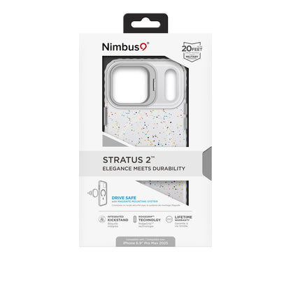 Nimbus9 Stratus 2 iPhone 17 Pro Max MagSafe Case with Kickstand - Confetti