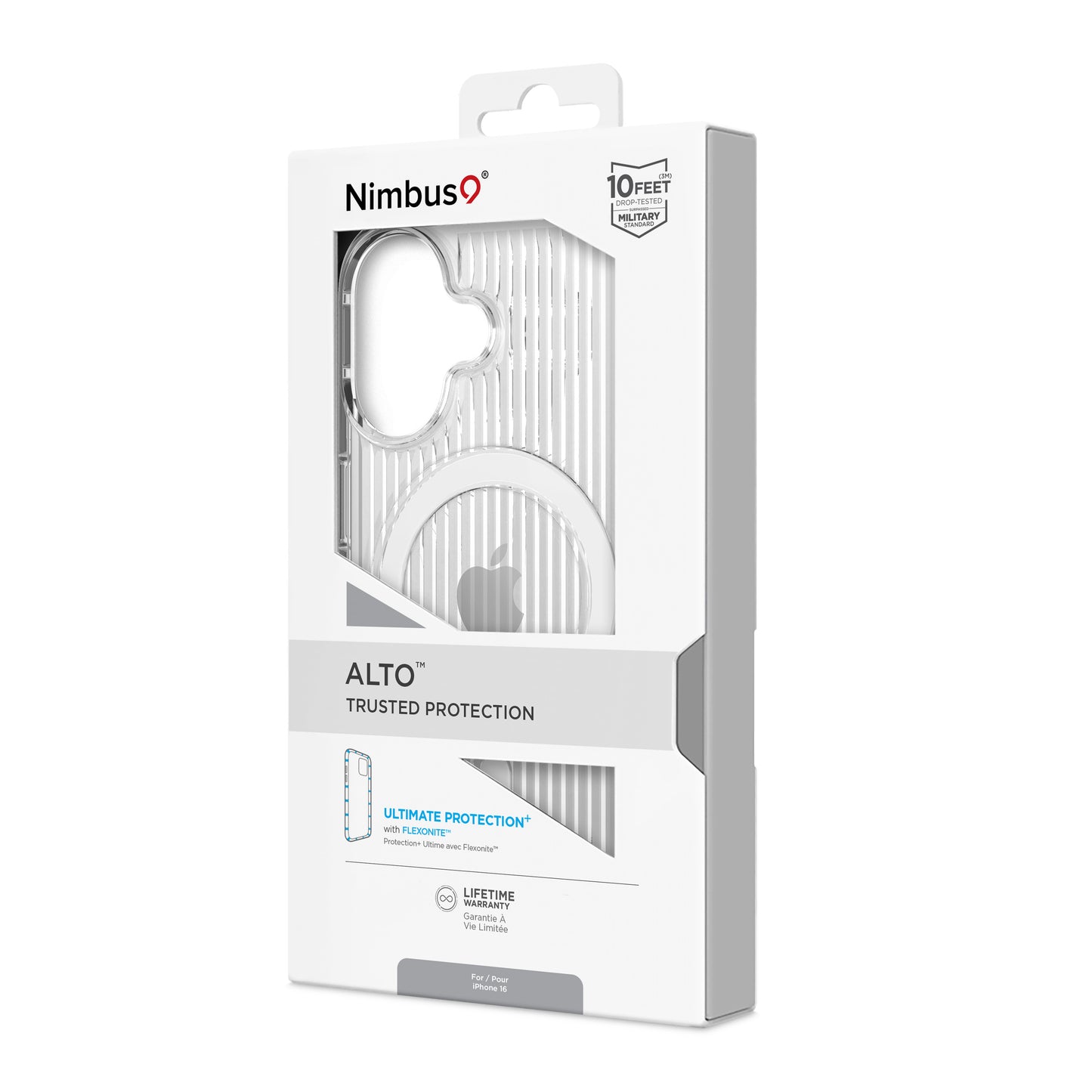 Funda MagSafe Nimbus9 Alto 2 para iPhone 16 - Transparente