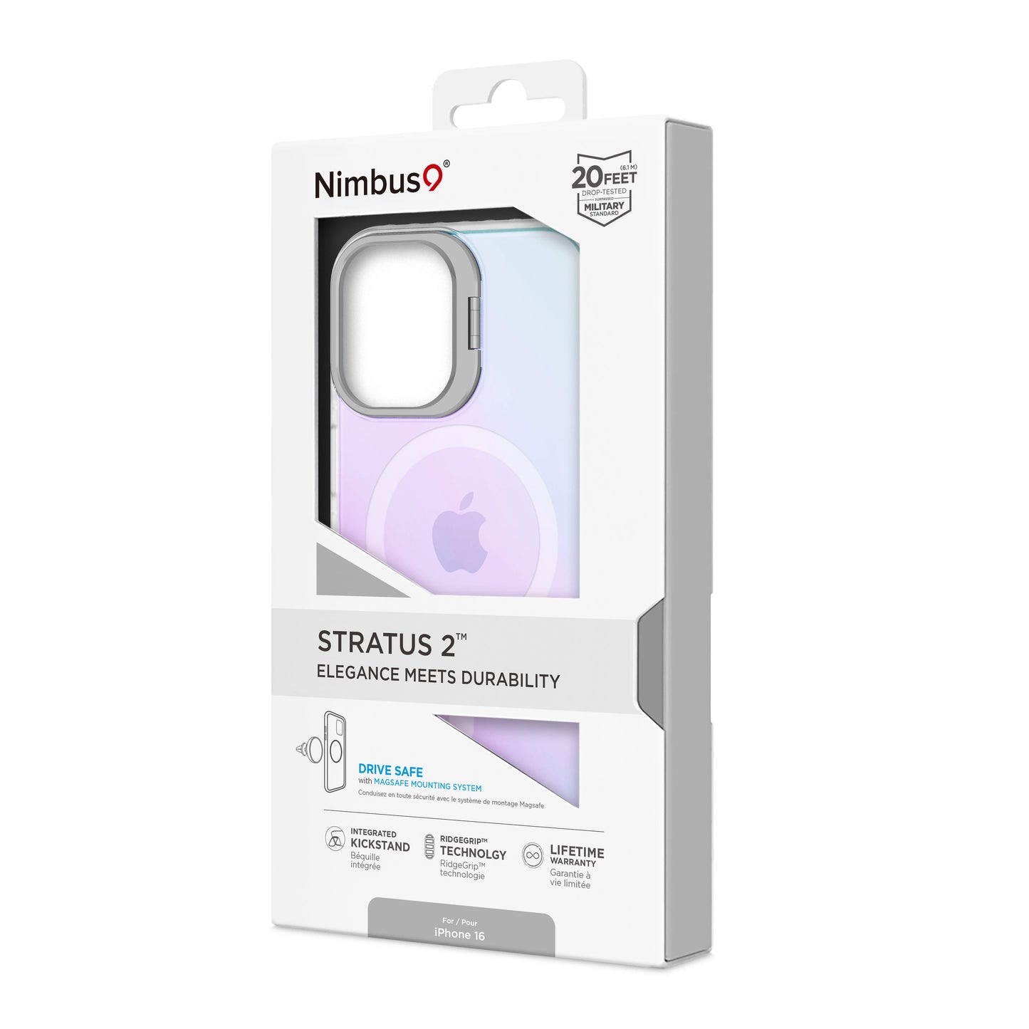 Nimbus9 Stratus 2 iPhone 16 MagSafe Case - Frost