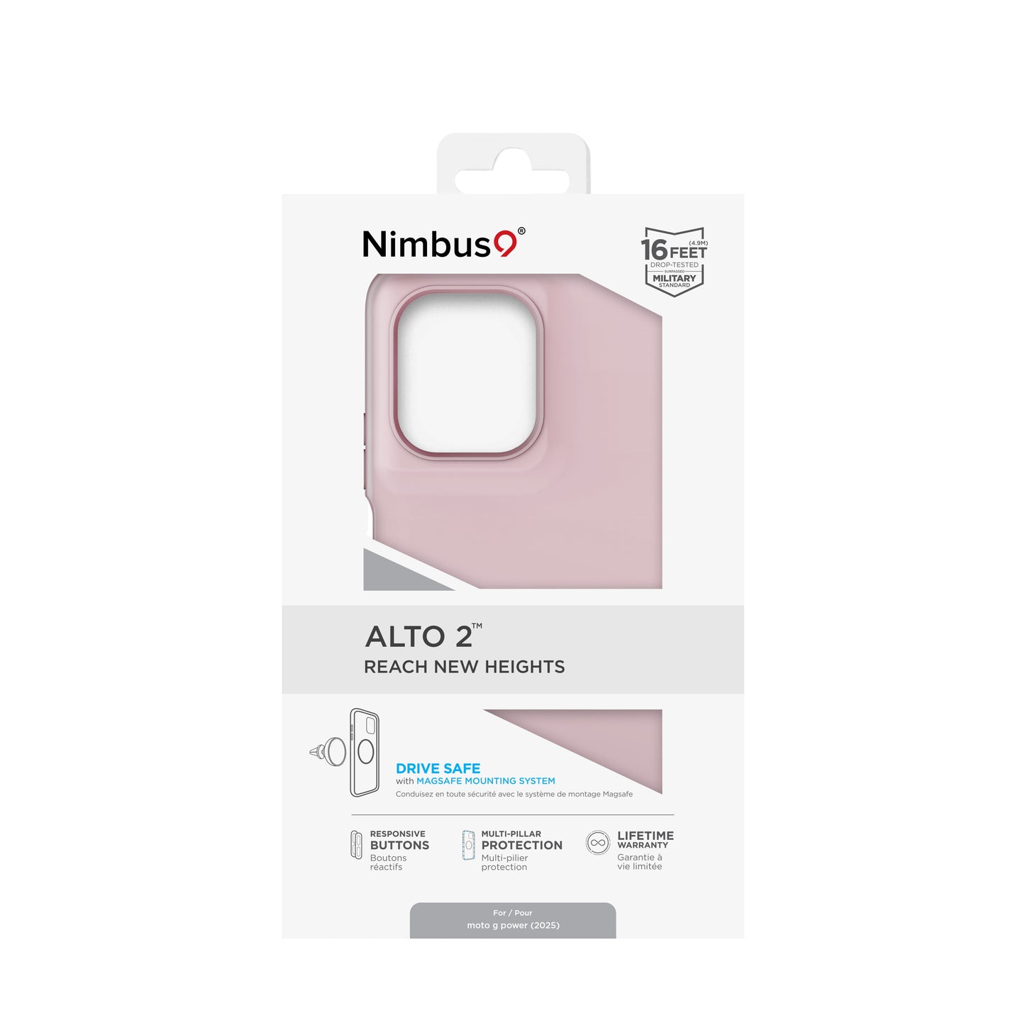 Funda Nimbus9 Alto 2 para Moto G Power (2025) - Rosa