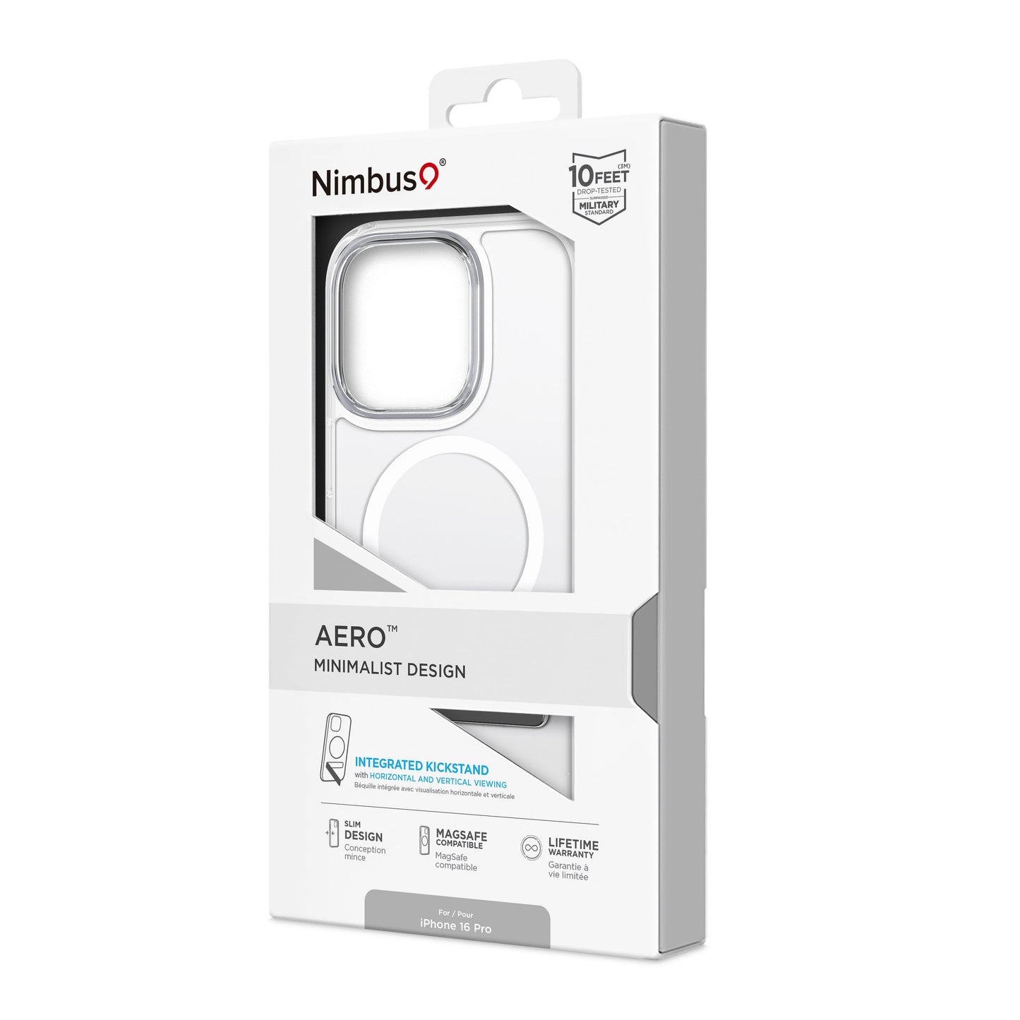 Funda MagSafe Nimbus9 Aero para iPhone 16 Pro Max - Transparente
