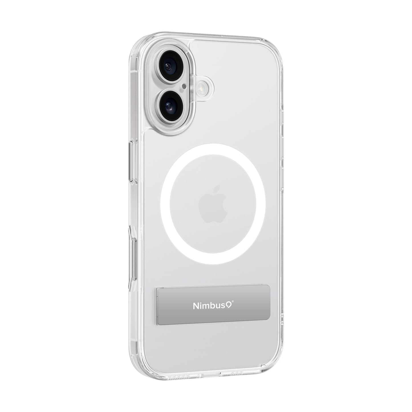 Nimbus9 Aero MagSafe Case for iPhone 17 with Built-In Kickstand - Clear