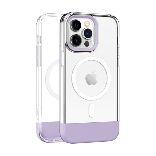 Funda MagSafe Nimbus9 Ghost 3 para iPhone 15 Pro Max - Lila transparente