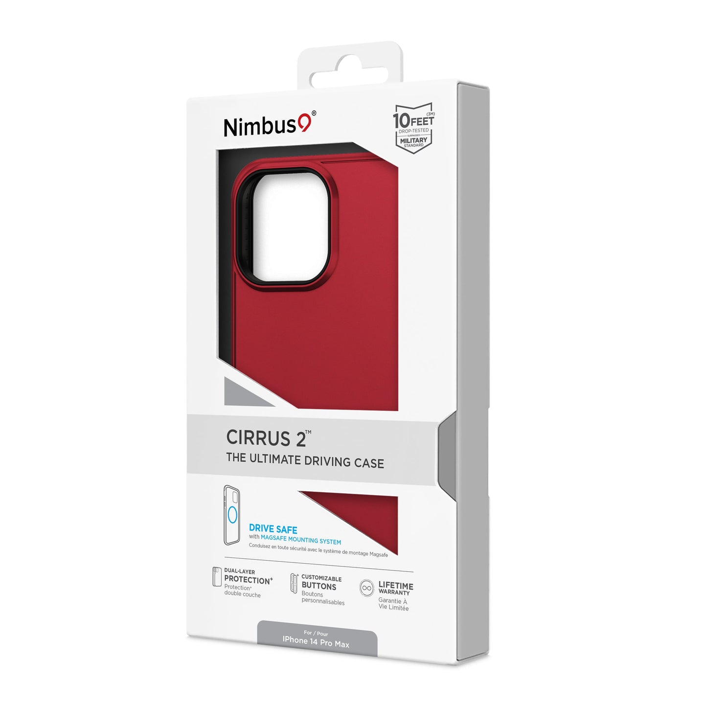 Nimbus9 Cirrus 2 iPhone 14 Pro Max Case - Crimson