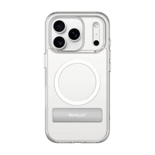 Nimbus9 Aero MagSafe Case for iPhone 17 Pro with Built-In Kickstand - Clear