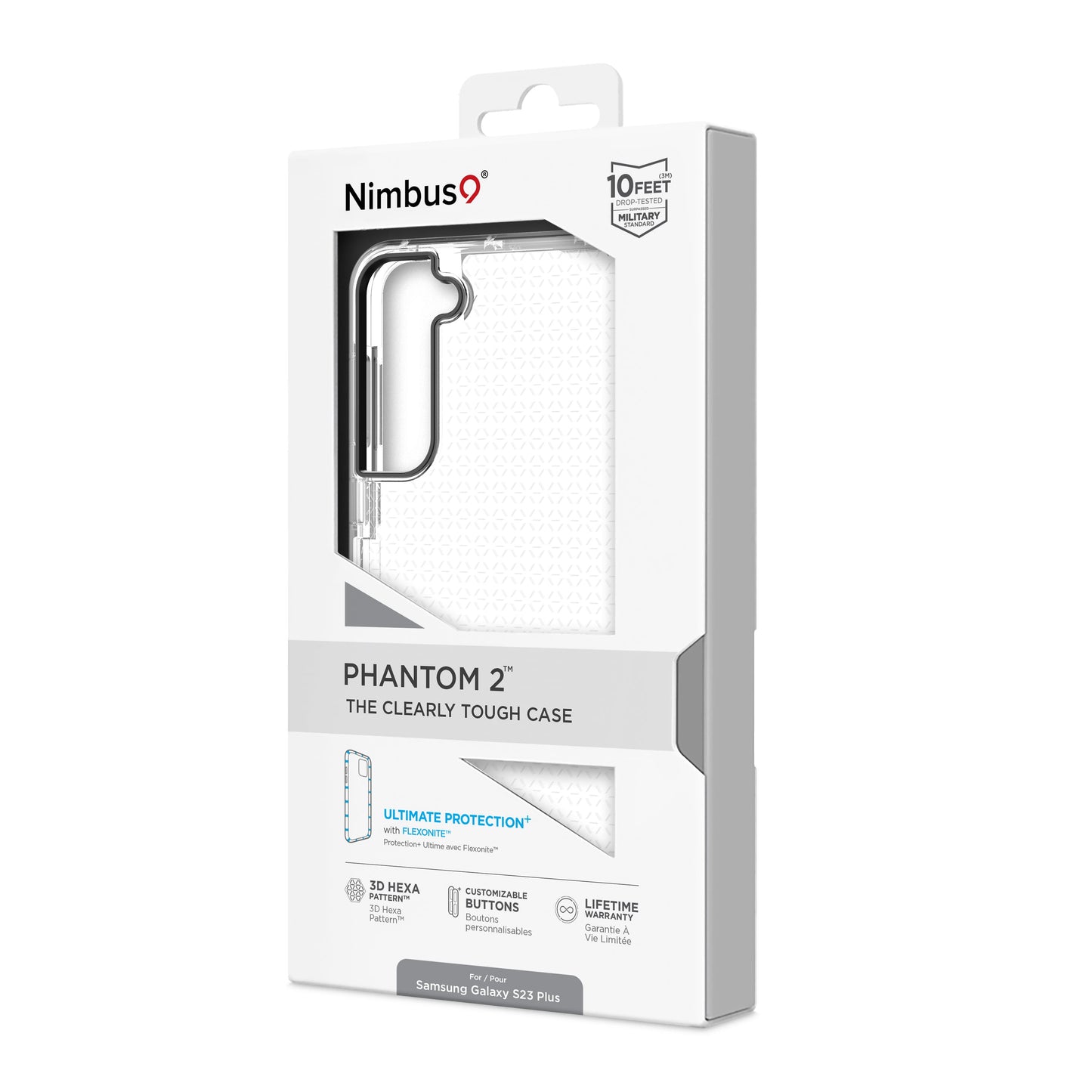 Funda Nimbus9 Phantom 2 para Galaxy S23 Plus - Transparente