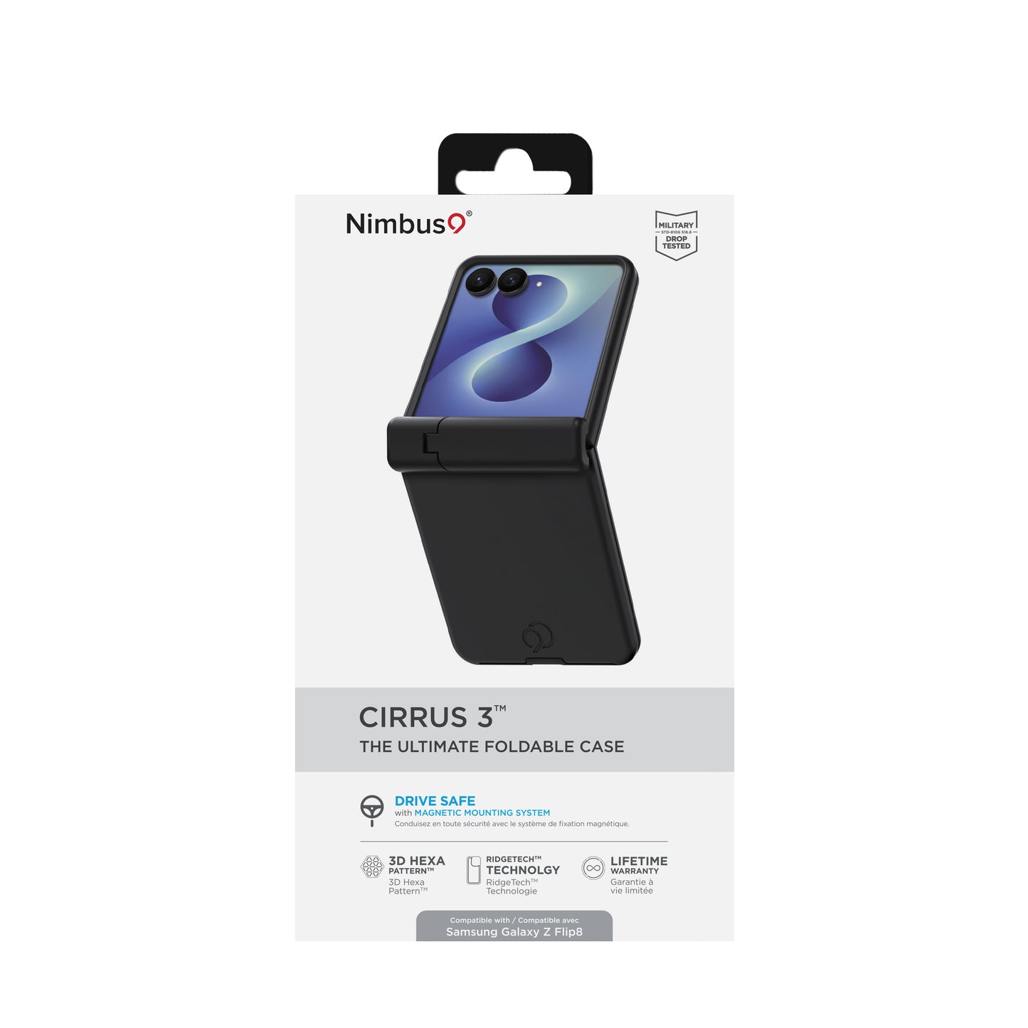 Nimbus9 Cirrus 3 Galaxy Z Flip8 MagSafe Case with Hinge Protection