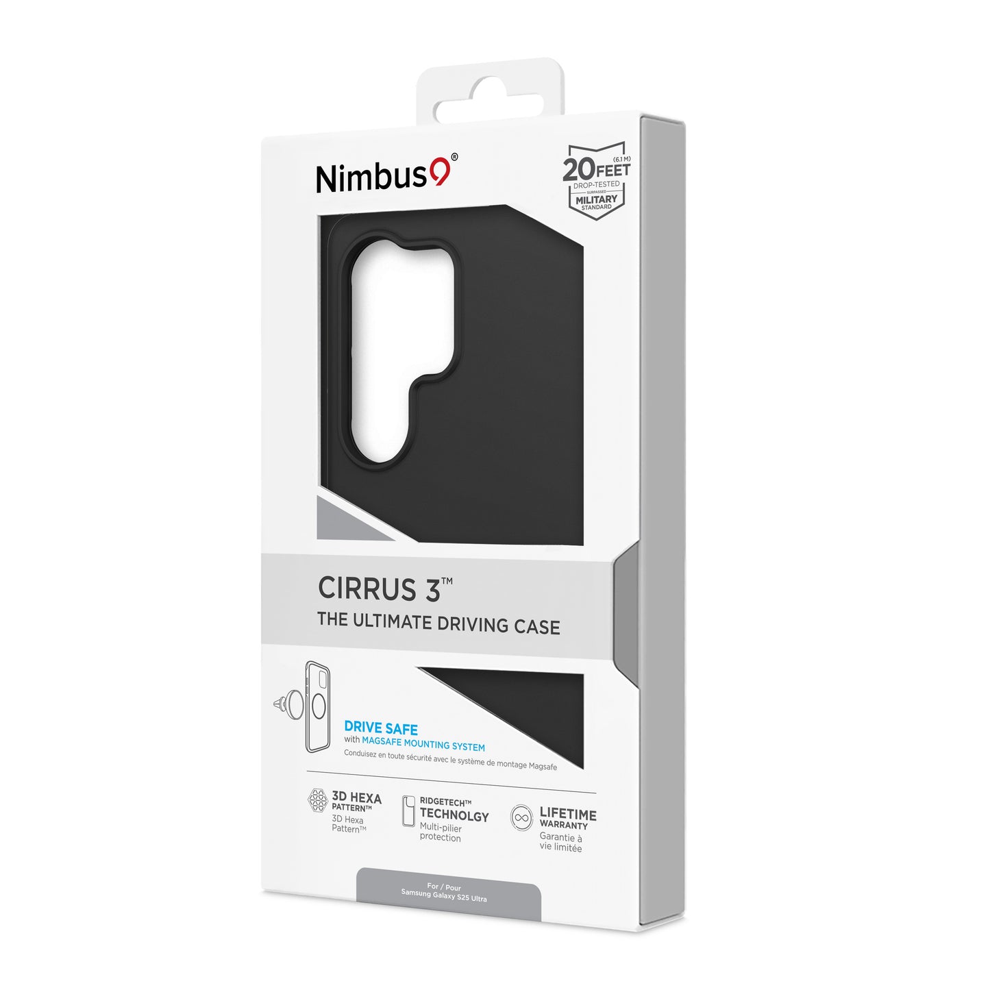 Nimbus9 Cirrus 3 Galaxy S25 Ultra MagSafe Case - Black