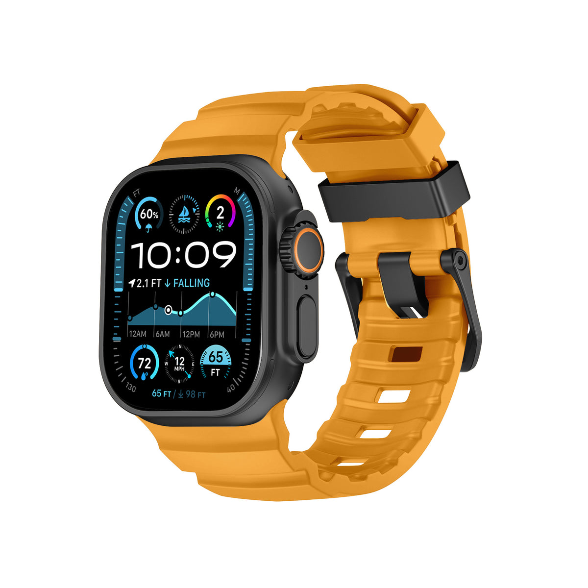 Nimbus9 RidgeFit Rugged Sport Band for Apple Watch 44/45/46/49mm - Yellow