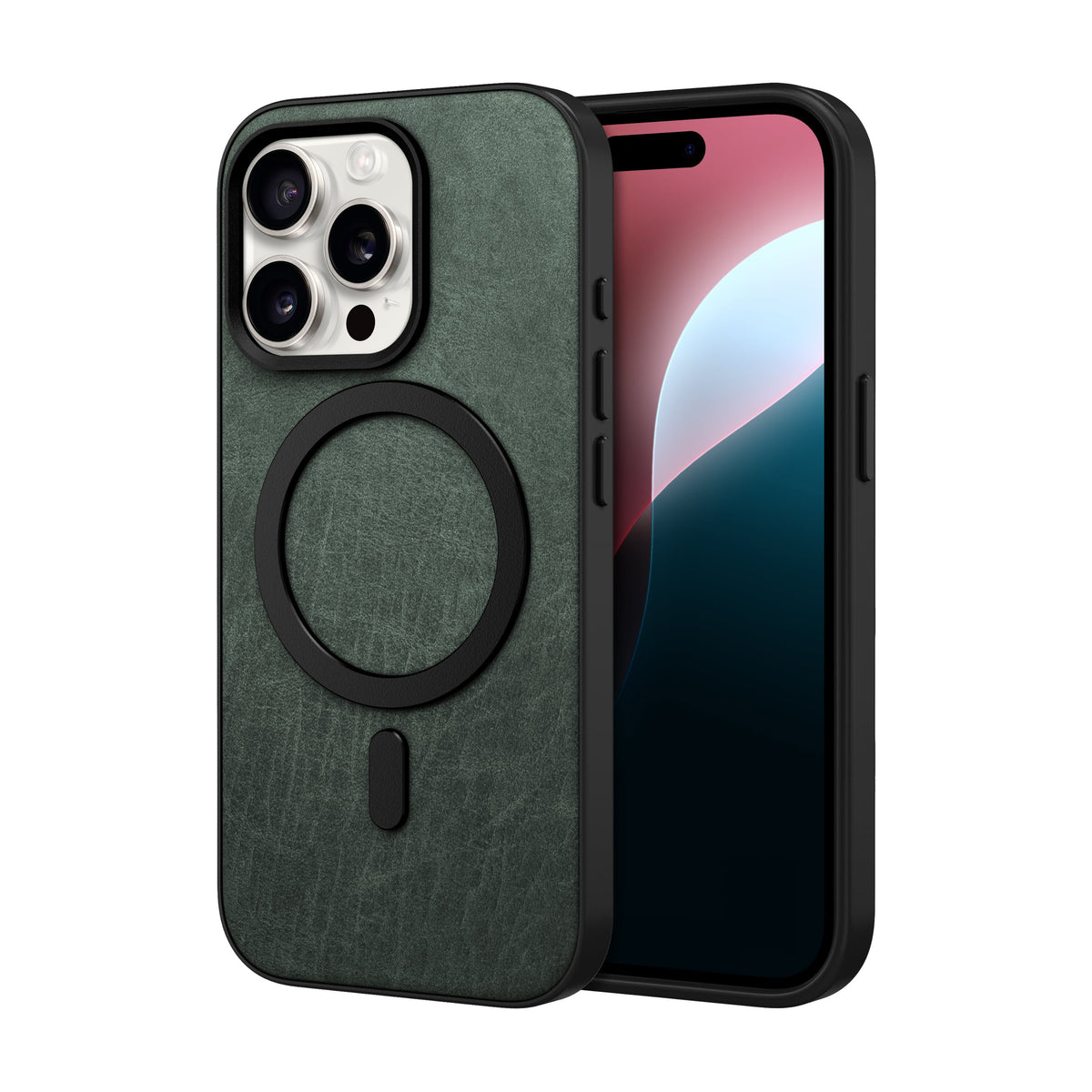 Funda MagSafe Nimbus9 Essence para iPhone 15 Pro - Verde cazador