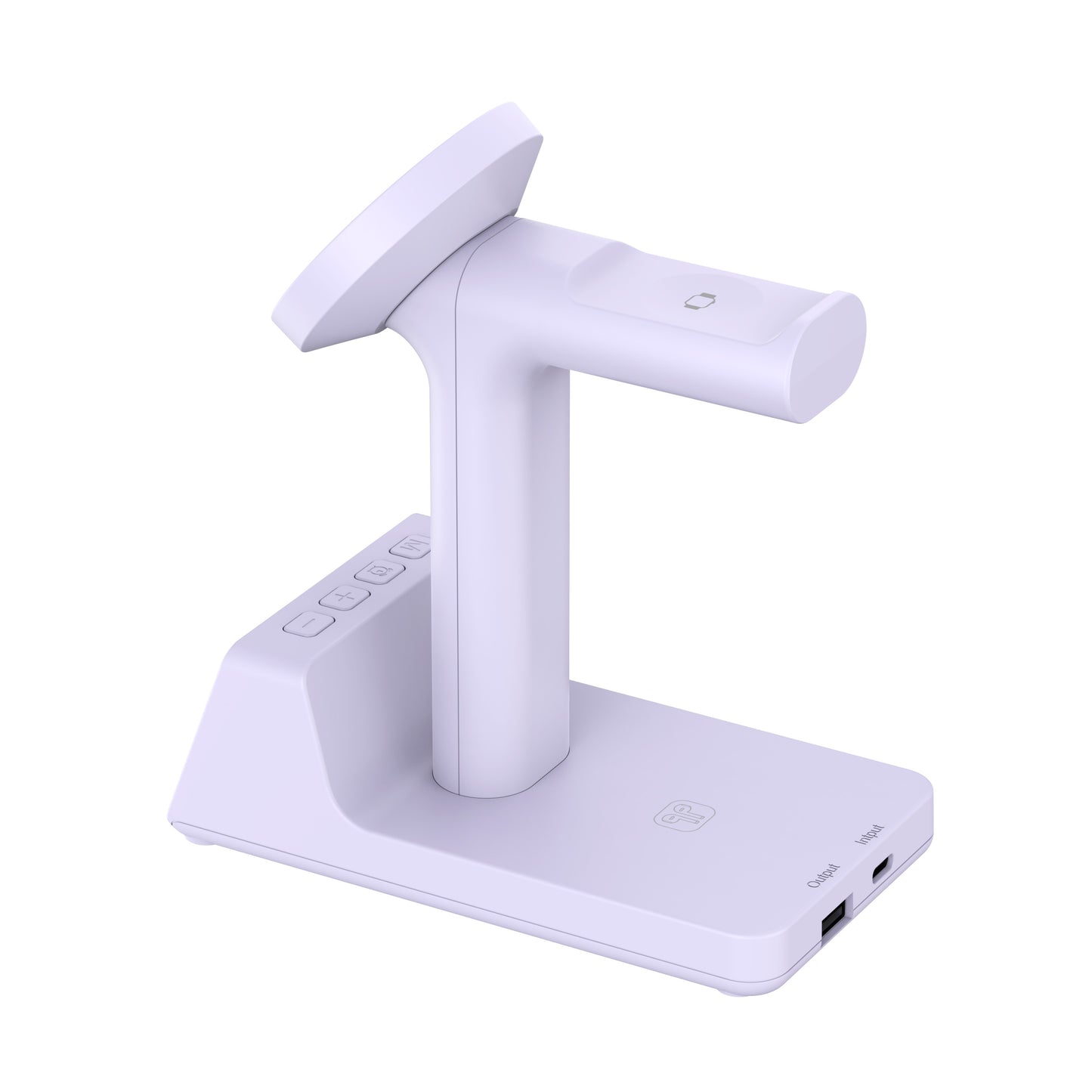 Nimbus9 Qi2 Wireless Charging Alarm Clock Stand MagSafe & Watch Compatible - Lavender