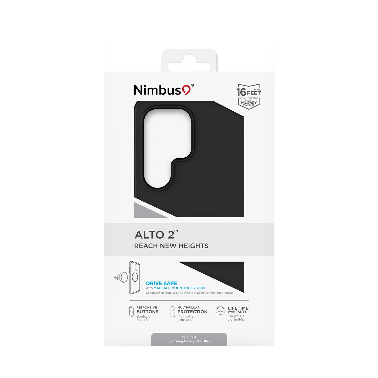 Nimbus9 Alto 2 Galaxy S25 Ultra Case - Black