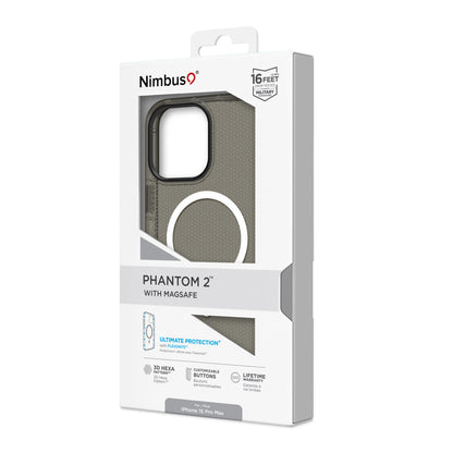 Nimbus9 Phantom 2 iPhone 15 Pro Max MagSafe Case - Carbon
