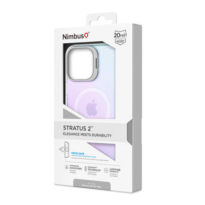 Funda MagSafe Nimbus9 Stratus 2 para iPhone 16 Pro Max - Escarcha