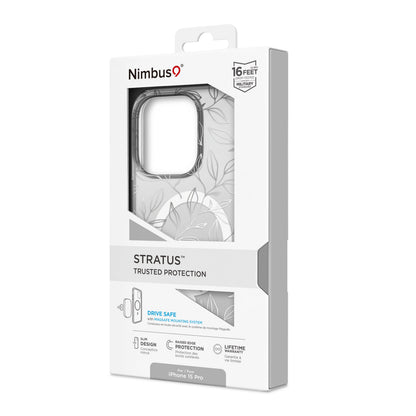 Coque MagSafe Nimbus9 Stratus pour iPhone 15 Pro – Feuilles