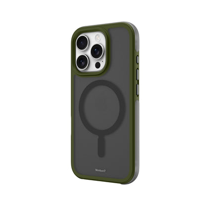 Coque MagSafe Nimbus9 Summit pour iPhone 16 Pro – Vert givré