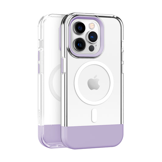 Funda MagSafe Nimbus9 Ghost 3 para iPhone 15 Pro - Lila transparente