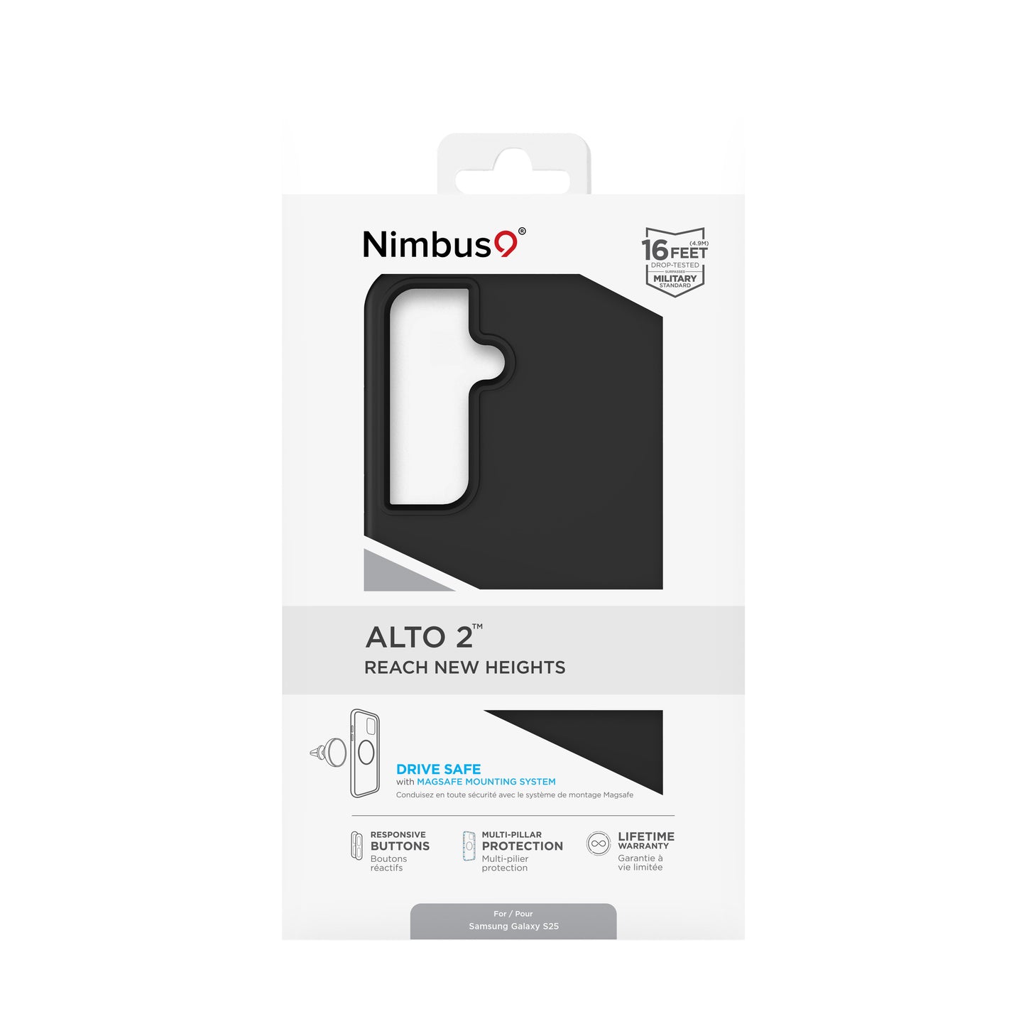 Nimbus9 Alto 2 Galaxy S25 Case - Black